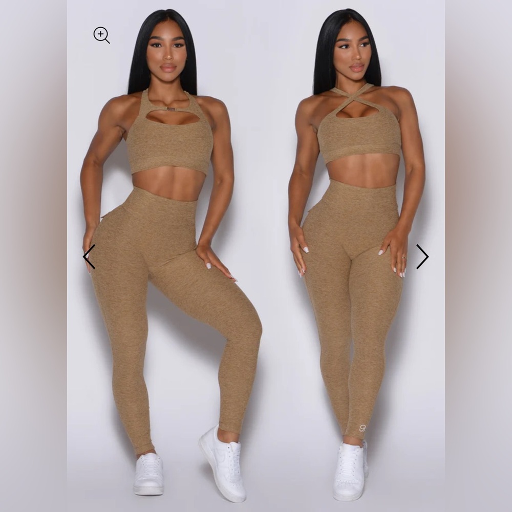 Bombshell Sportswear Set POCKET POP LEGGINGS and BRA Caramel M